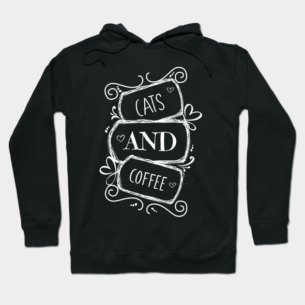 Cats and Coffee Hoodie by Timeforplay